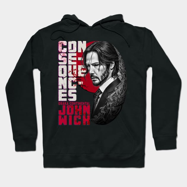 John Wick Hoodie by Pictozoic